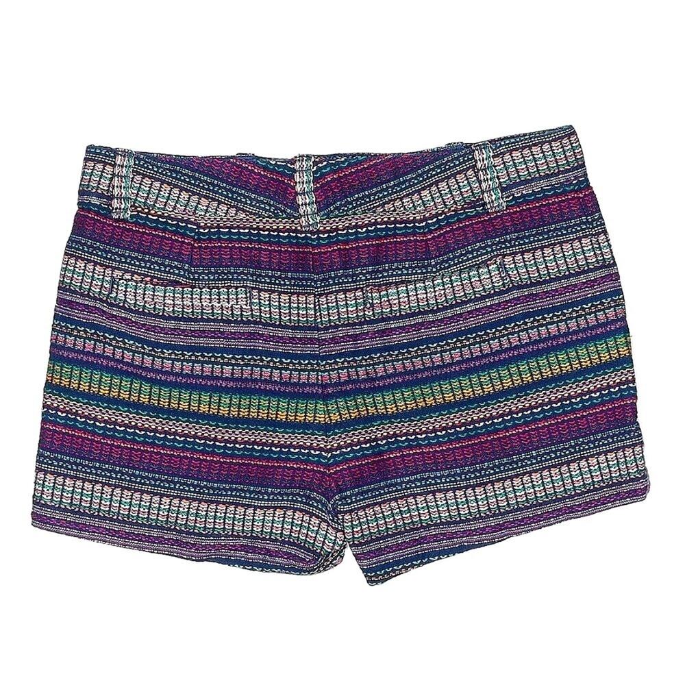 GAP City Mid-Rise Rainbow Tapestry Chino Shorts Size 0 - Picture 7 of 8